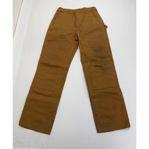 Vtg‎ New Carhartt Duck Canvas Double Knee Pants Loose Original B01-BRN USA Made